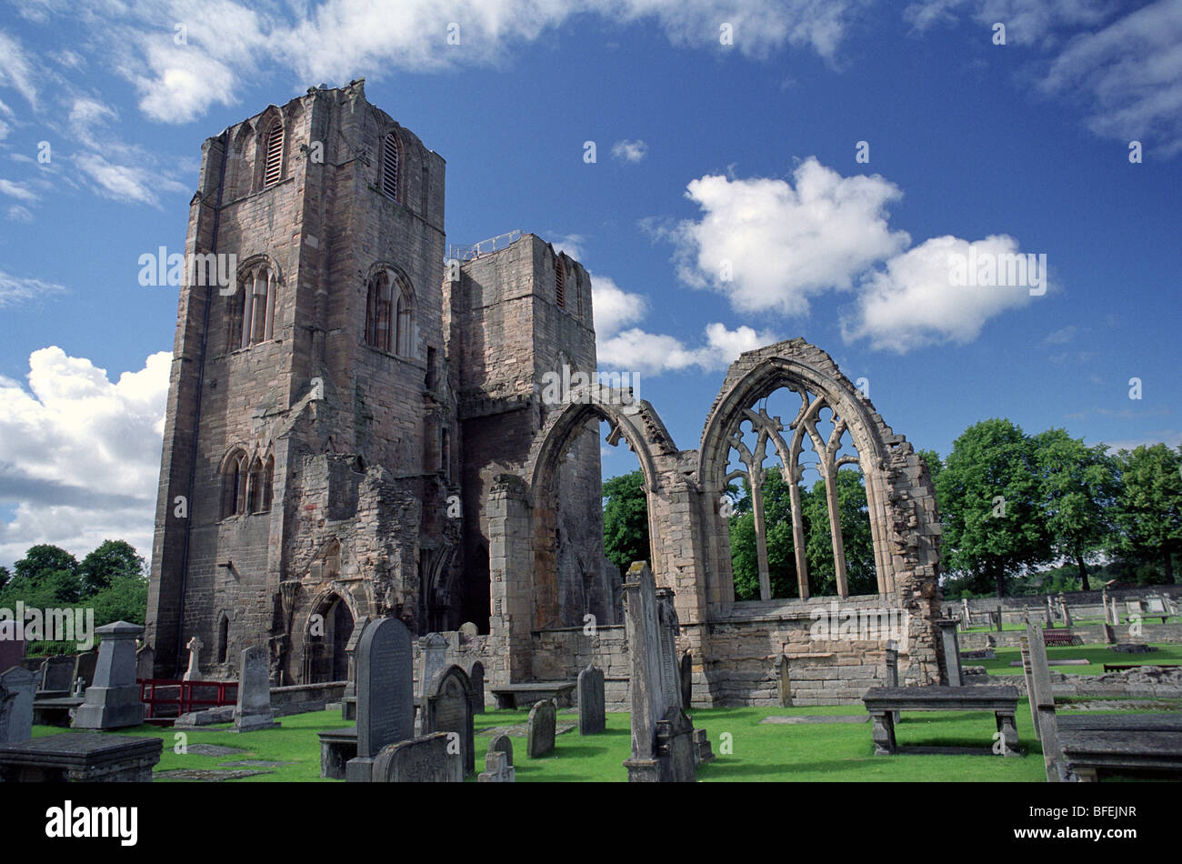 Cathédrale d'Elgin appelle parfois 'la lanterne du Nord' est une ruine historique dans la région de Elgin, Moray, au nord-est de l'Écosse. Banque D'Images