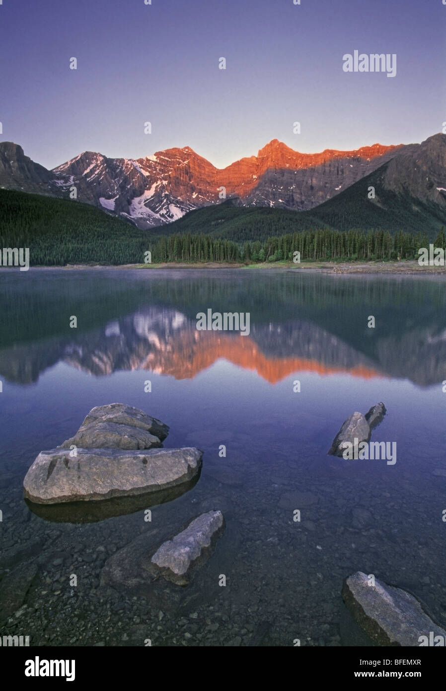 La région de Kananaskis, Lake Parc provincial Peter Lougheed, Kanananskis Country, Alberta, Canada Banque D'Images