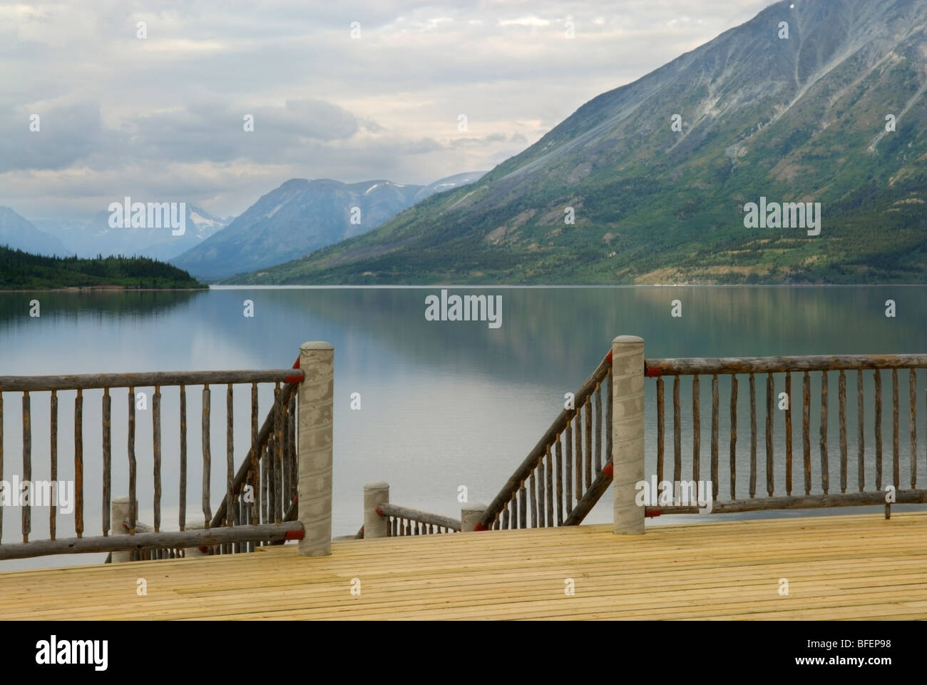 Le Lac Bennett, Carcross, Yukon Territory, Canada Banque D'Images