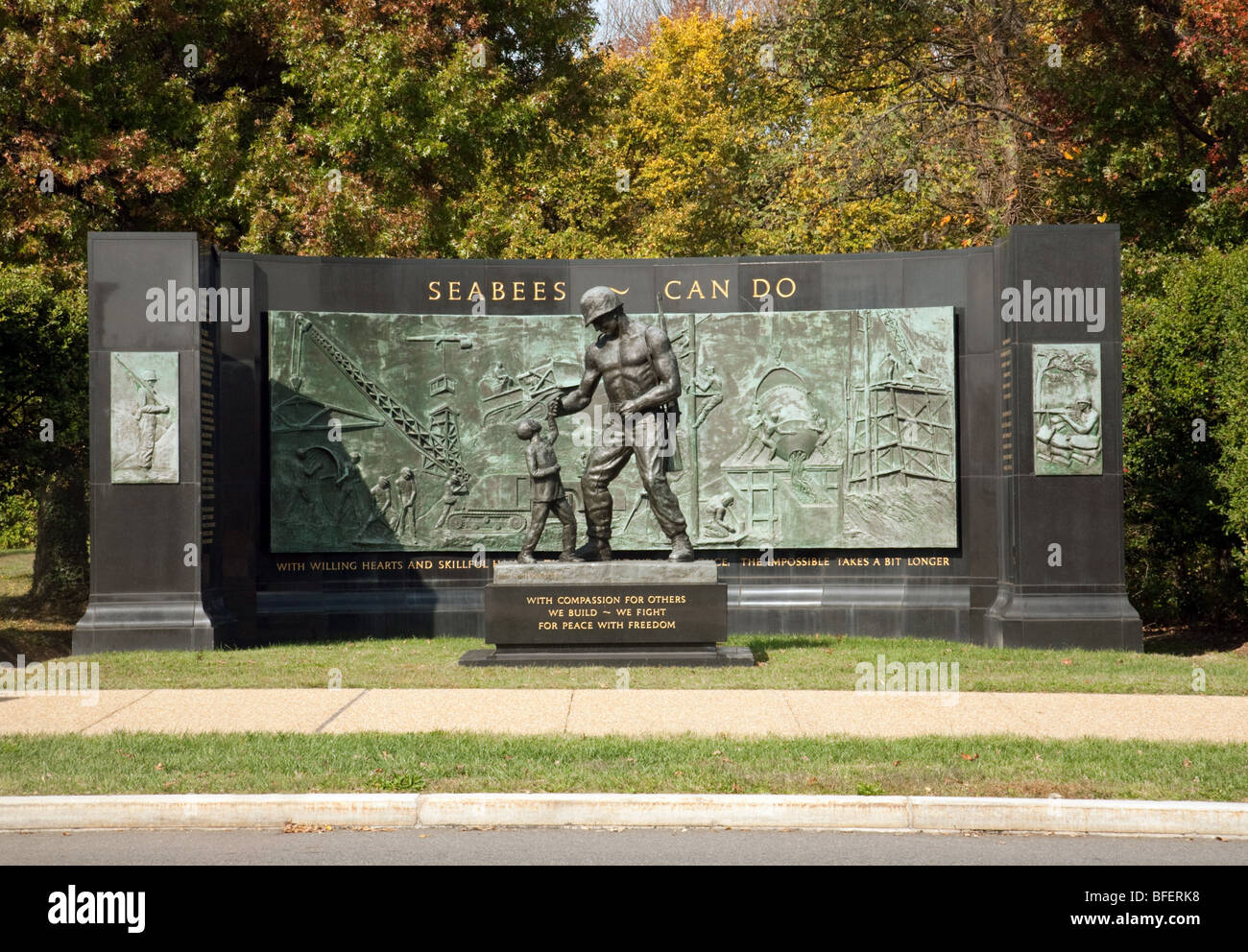 Memorial Seabees, avenue Memorial, Washington DC USA Banque D'Images
