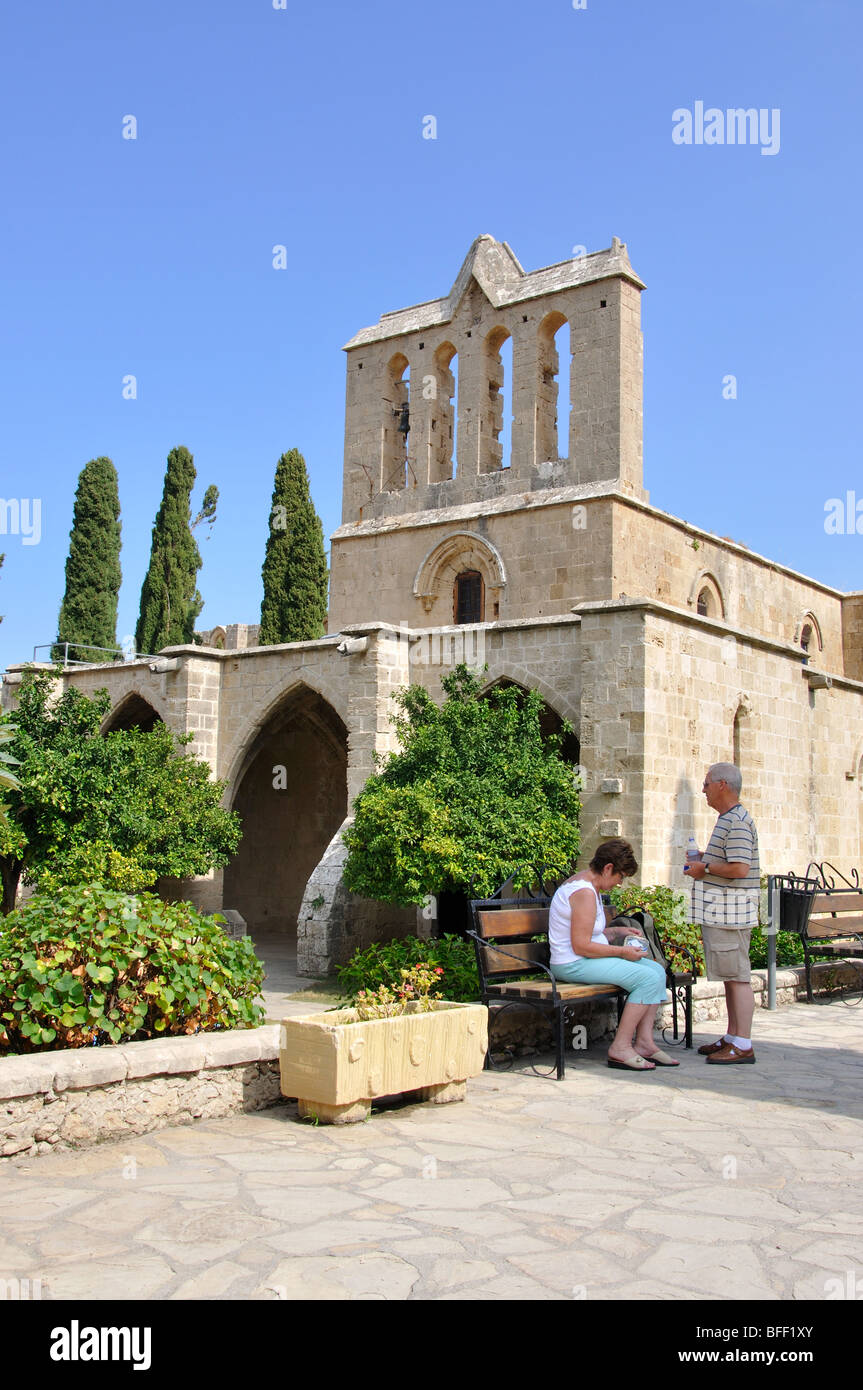 L'Abbaye de Bellapais, Bellapais, district de Kyrenia, Chypre du Nord Banque D'Images