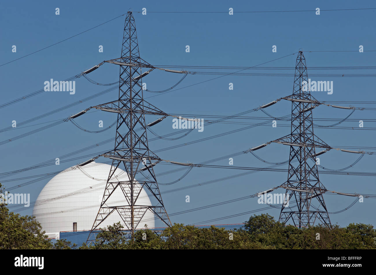 La centrale nucléaire de Sizewell B Banque D'Images
