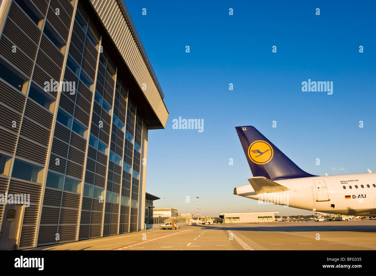 Lufthansa Italia, l'aéroport de Malpensa, Milan, Italie Banque D'Images