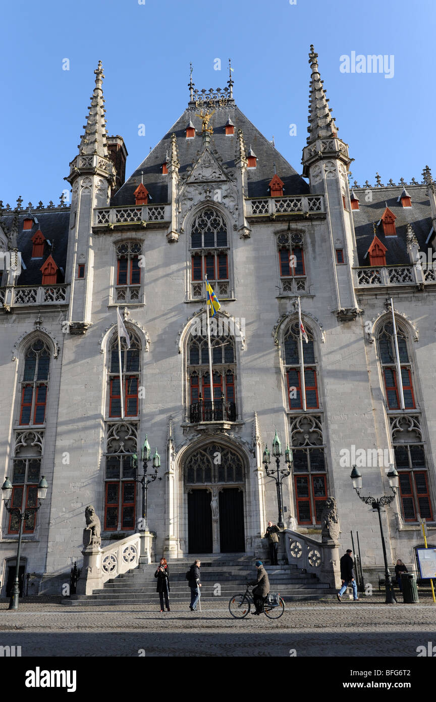 Le Gouverneur Chambre La Cour provinciale Bruges en Belgique Europe Banque D'Images