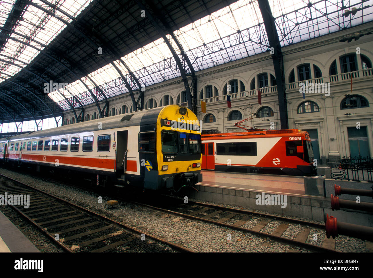 Franca la gare, gare, gare, railroad, Barcelone, Barcelone, Espagne, Europe province Banque D'Images