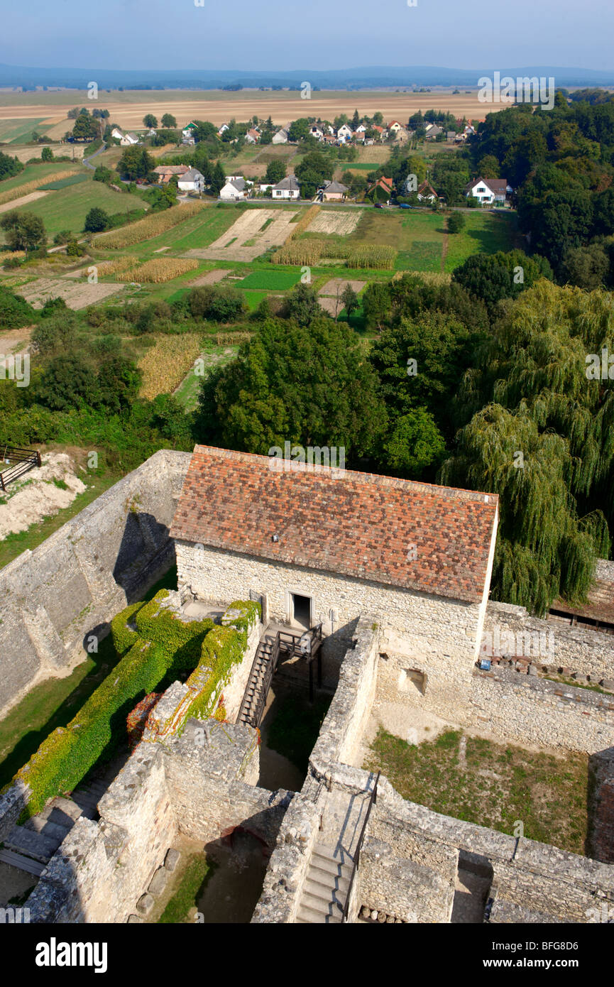 Kinizsi castle - Nagyvdzsony, Balaton, Hongrie Banque D'Images