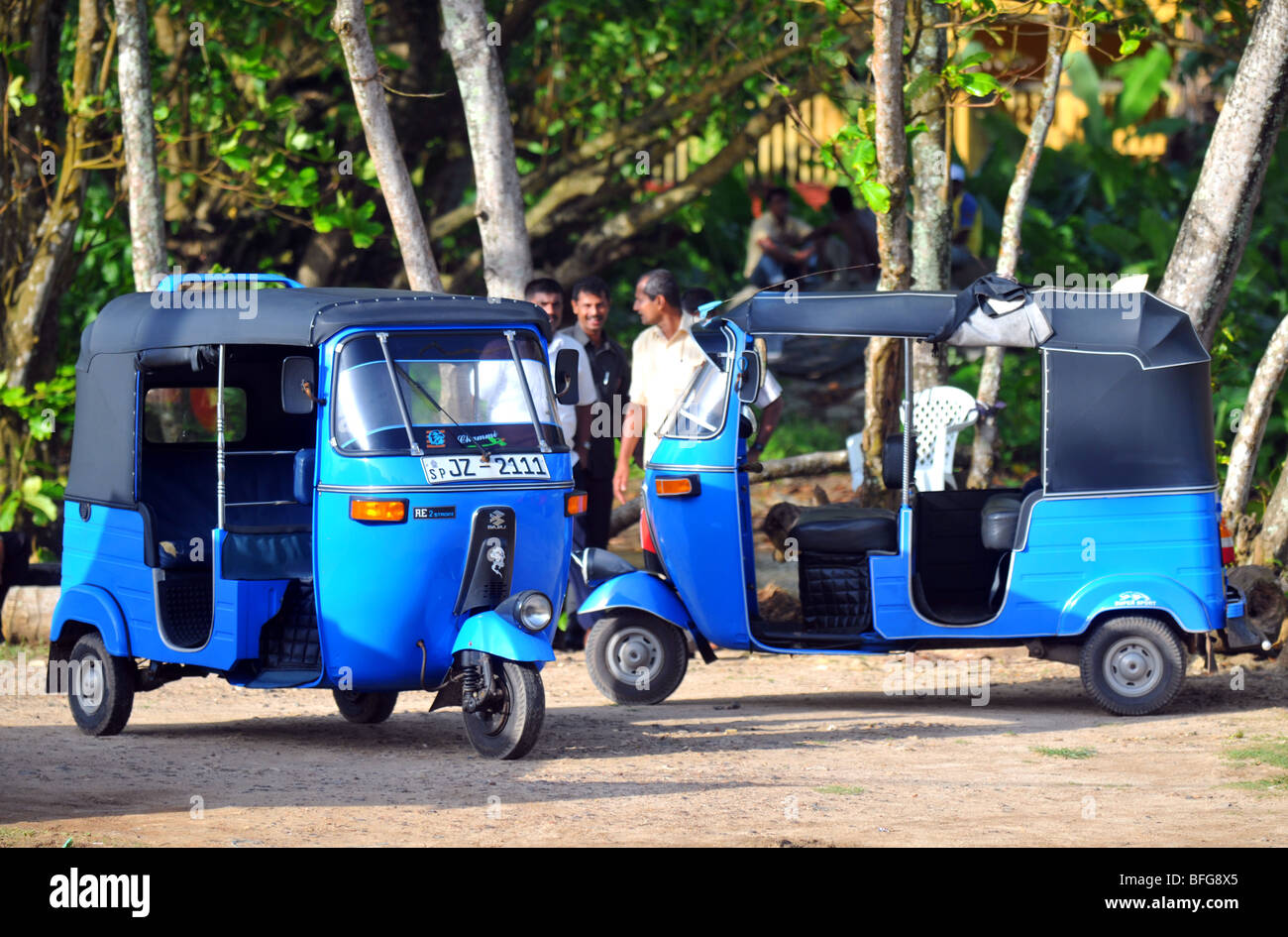Tuk Tuk ou taxi trishaw au Sri Lanka, Sri Lanka tuk-tuk Banque D'Images