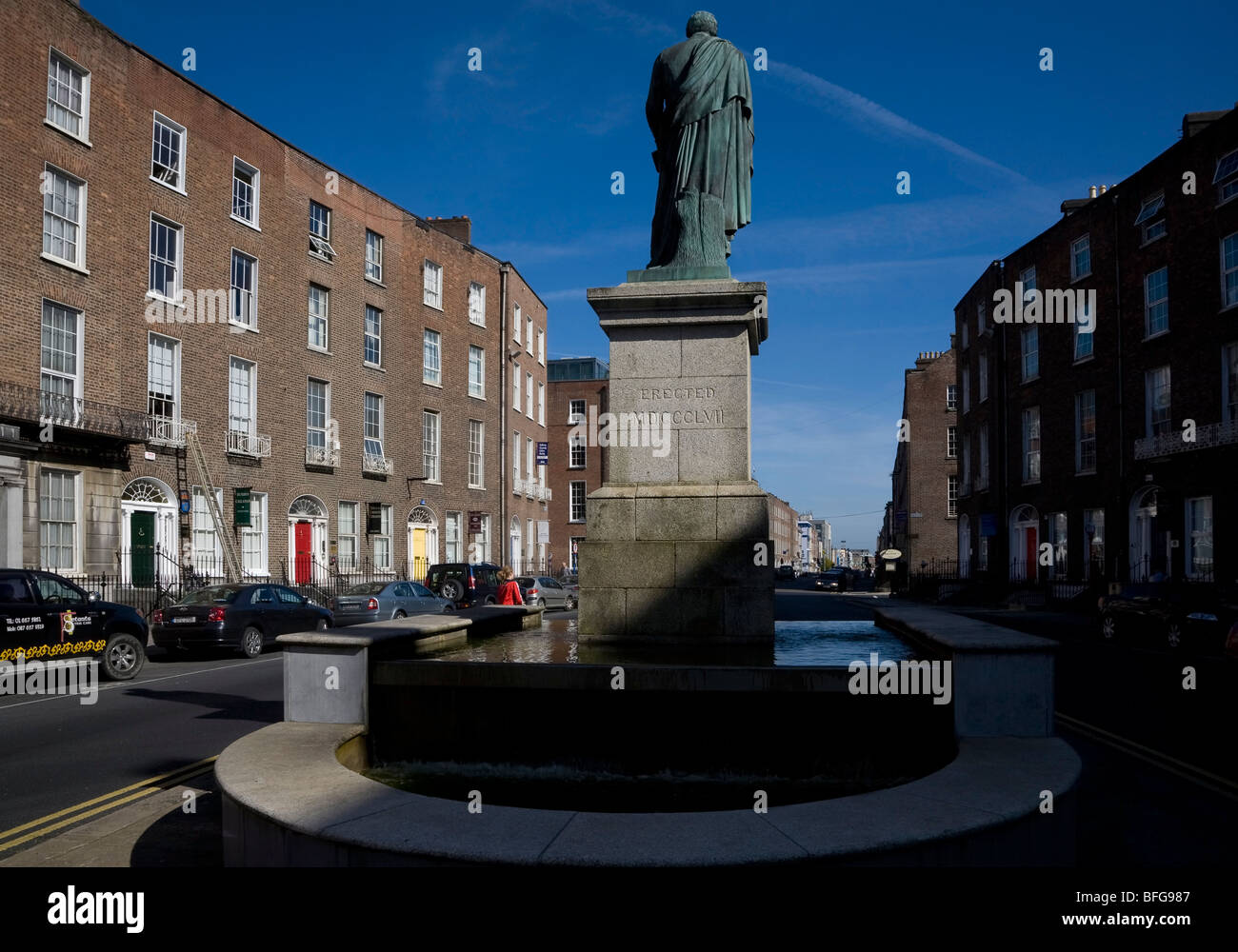 Statue de Daniel O'Connell (6 août 1775 - 15 mai 1847), O'Connell Street, Limerick, Irlande Banque D'Images