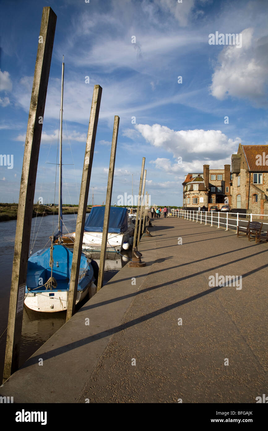 Postes à Blakeney Quay Banque D'Images