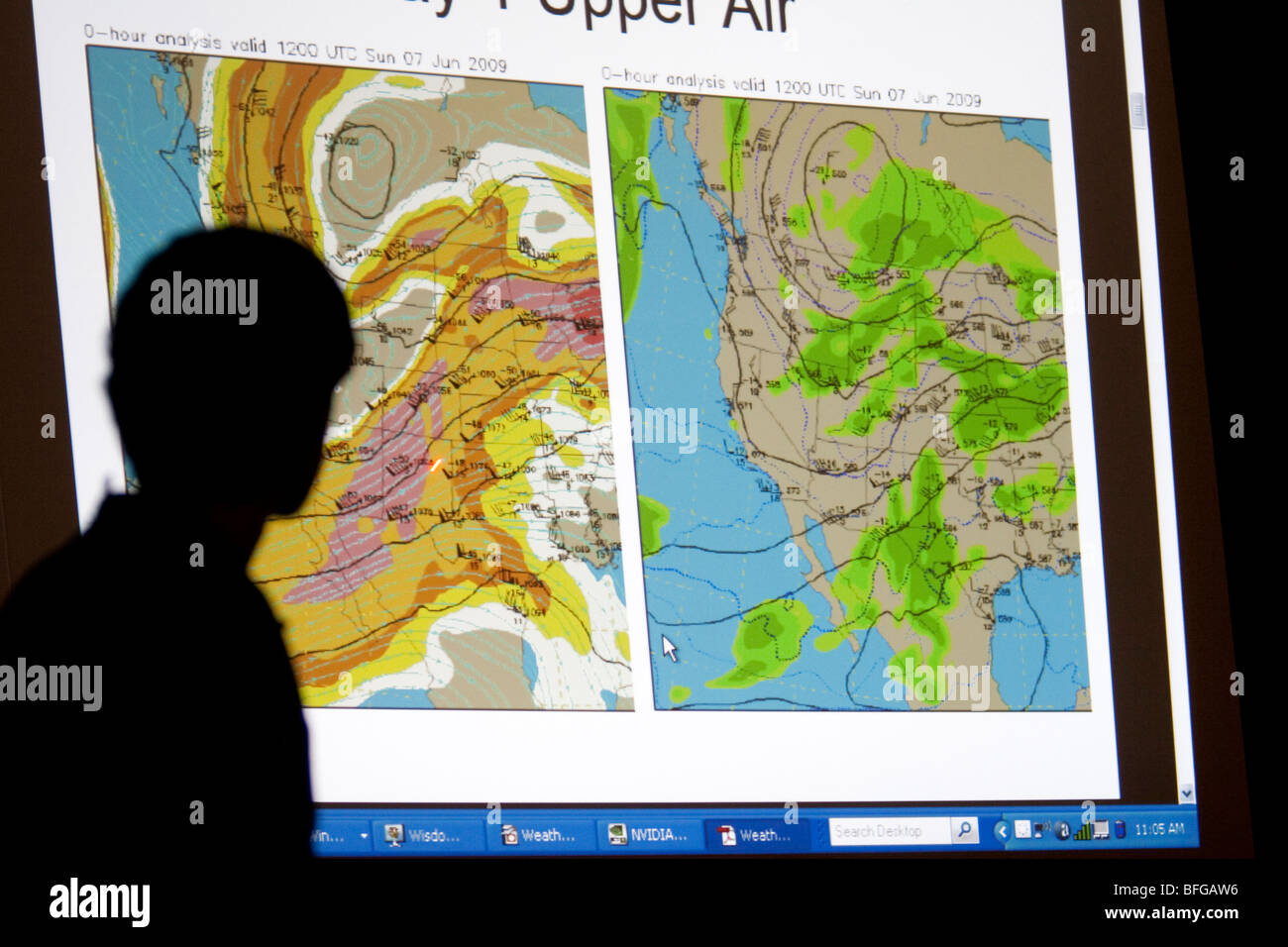 Weather forecast map Banque de photographies et d’images à haute