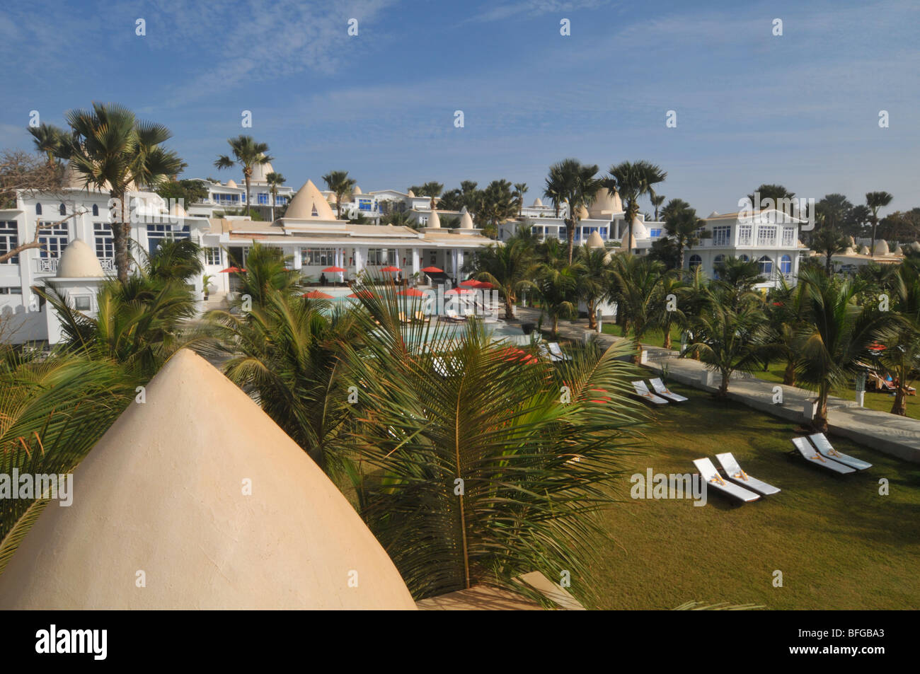 Le Coco Ocean Resort and Spa Hotel, la Gambie, Afrique de l'Ouest Banque D'Images