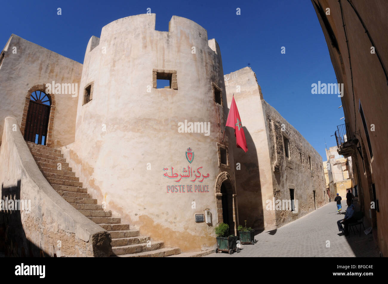 Zone de forteresse, El Jadida, Maroc Banque D'Images