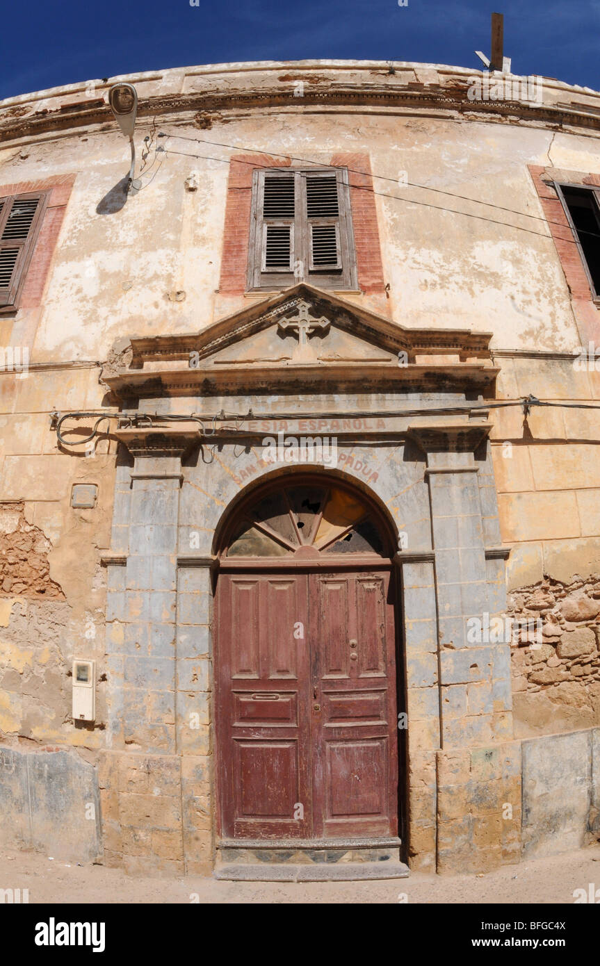 Porte dans la forteresse région d'El Jadida, Maroc Banque D'Images