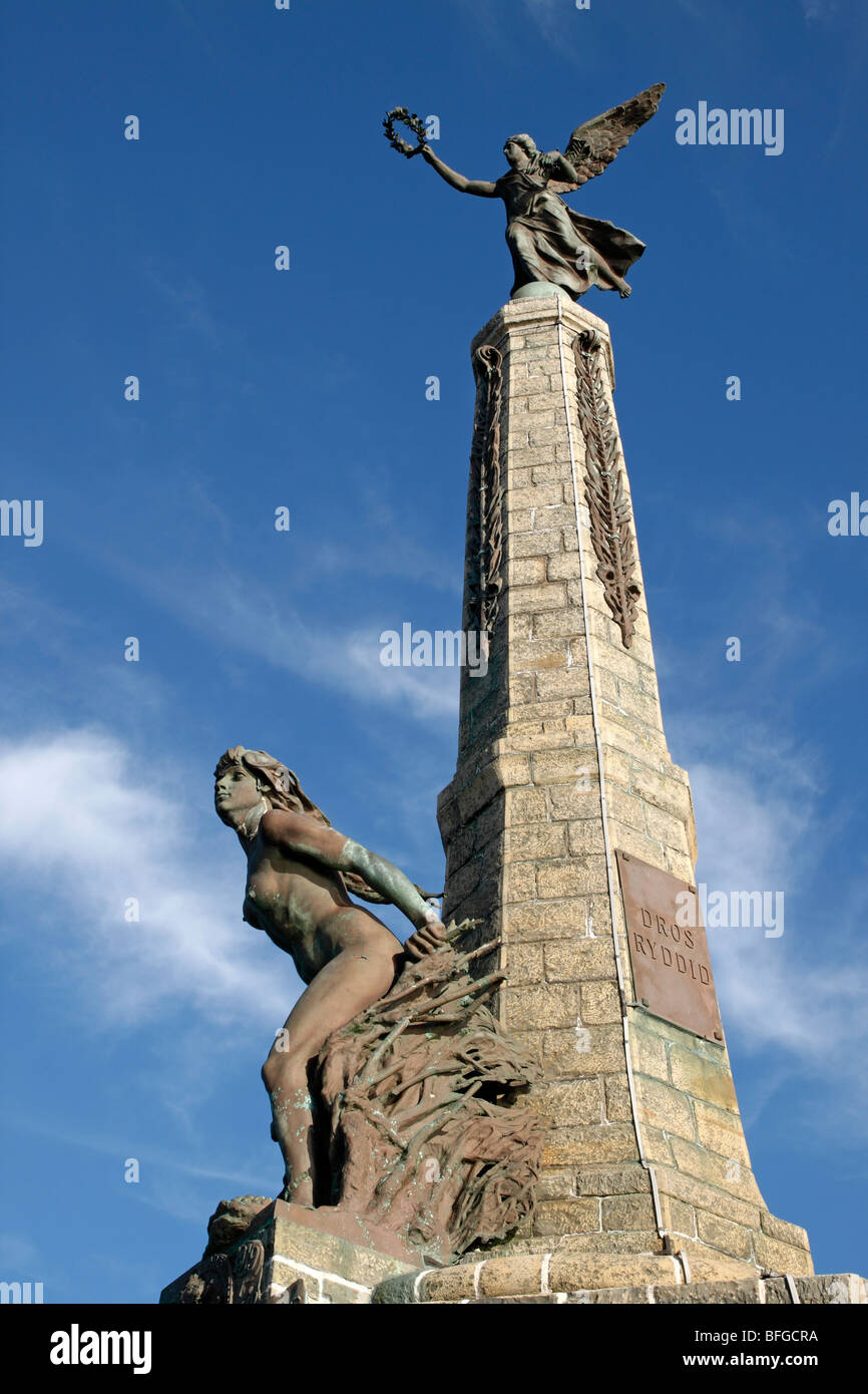 Aberystwyth monument de guerre. Banque D'Images