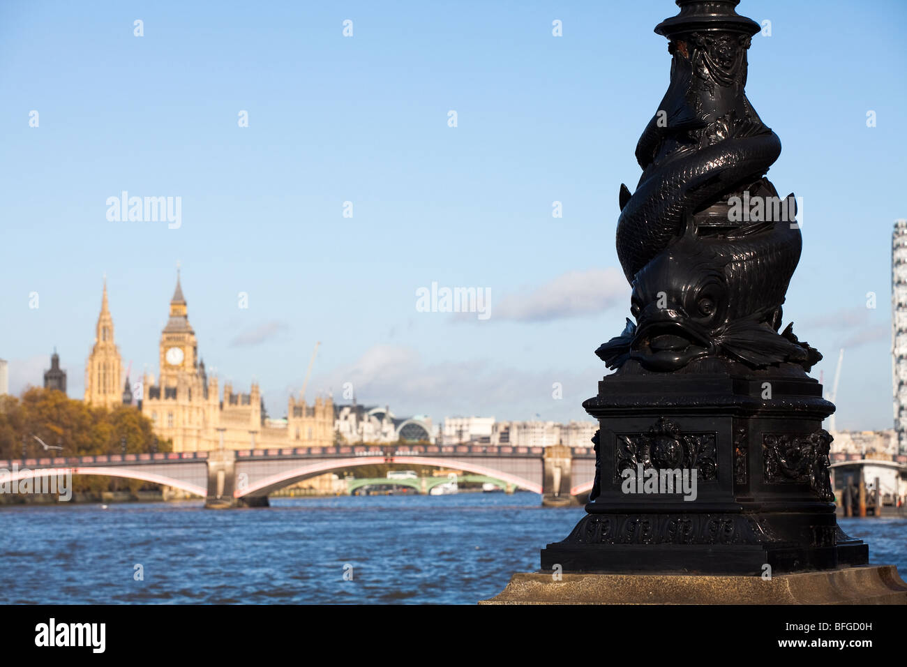 Chambres du Parlement de l'Albert Embankment Banque D'Images