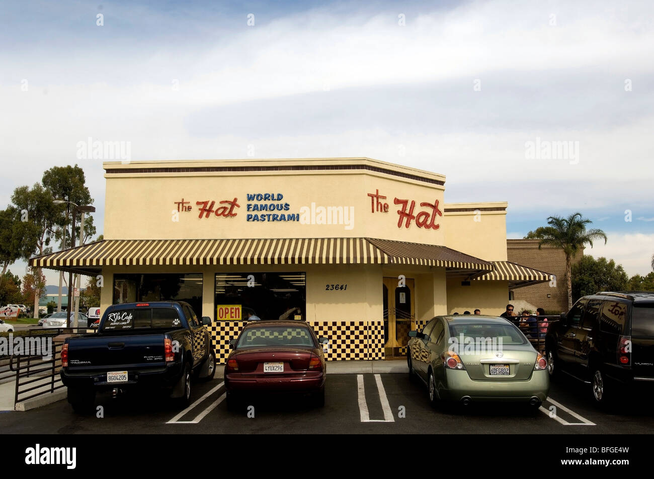 La Hat célèbre Pastrami Restaurant, Laguna Hills Banque D'Images