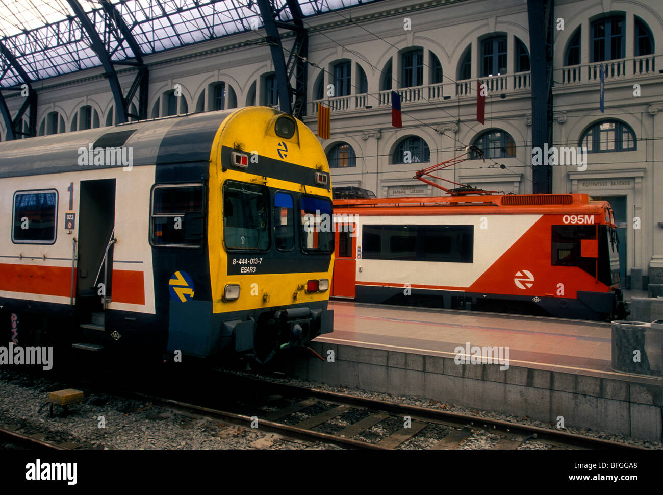 Franca la gare, gare, gare, railroad, Barcelone, Barcelone, Espagne, Europe province Banque D'Images