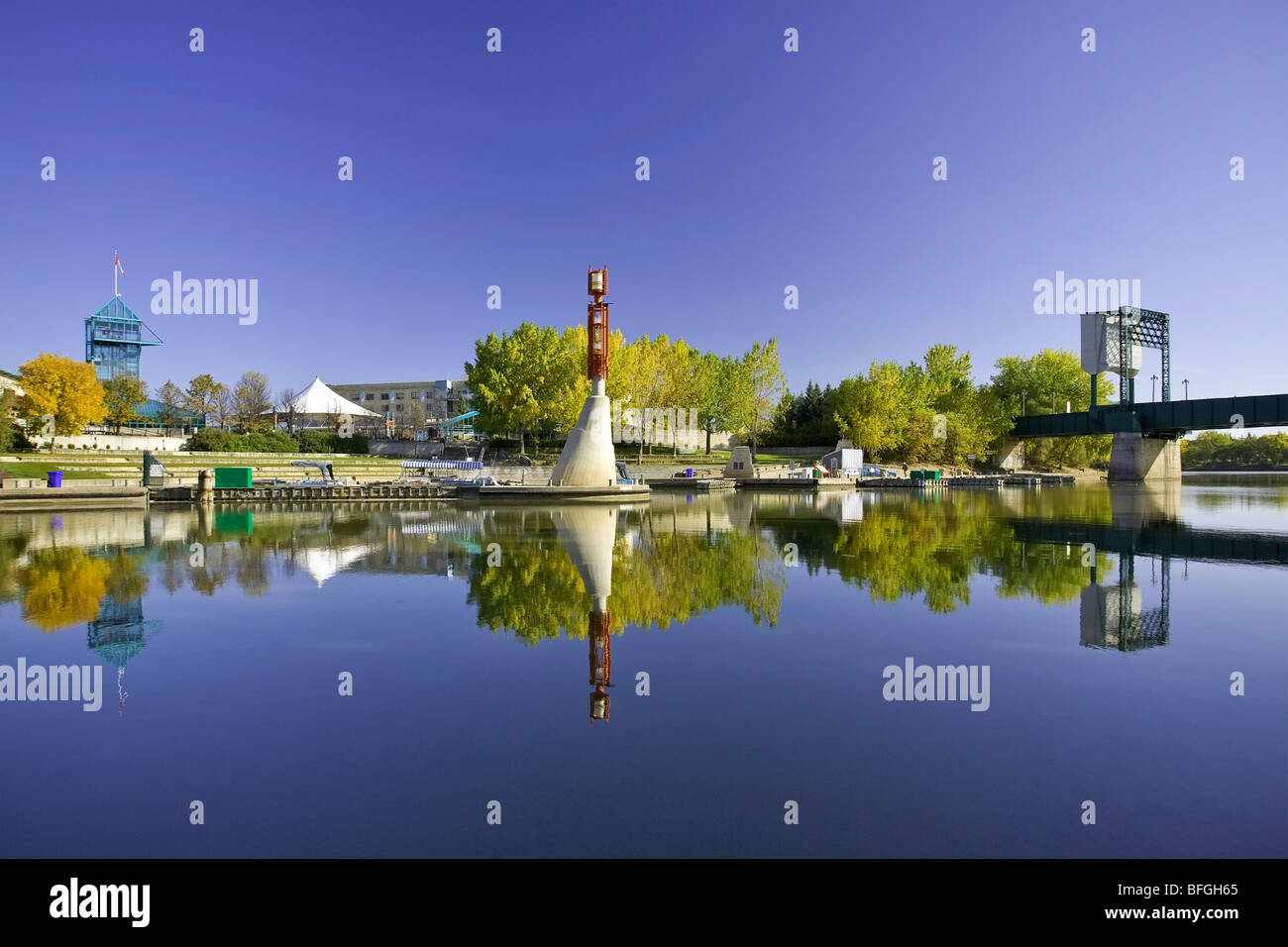 Quartier de La Fourche à Winnipeg, Manitoba, Canada Banque D'Images