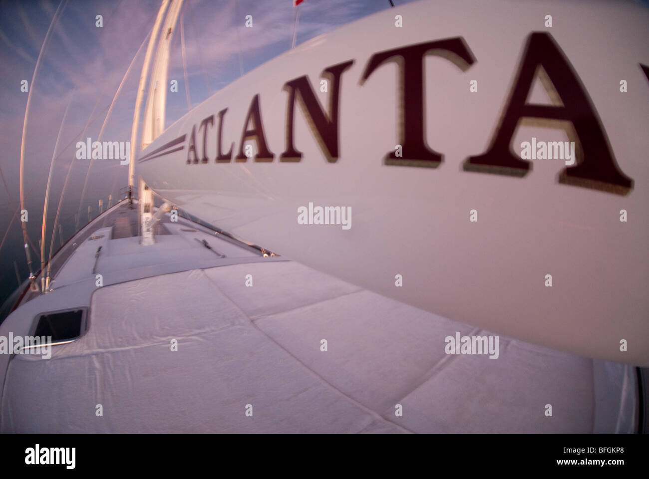 Le boom de l'yacht à Atlanta Banque D'Images