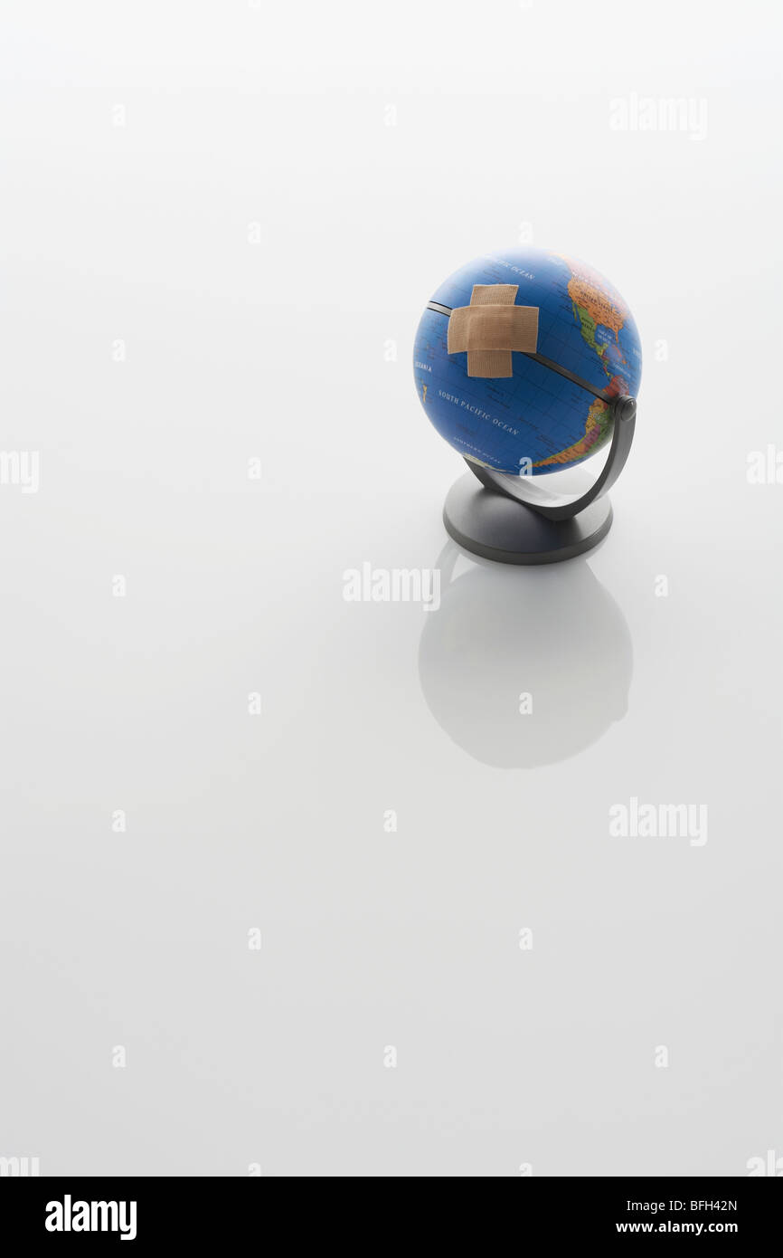 Globe avec pansement Banque D'Images