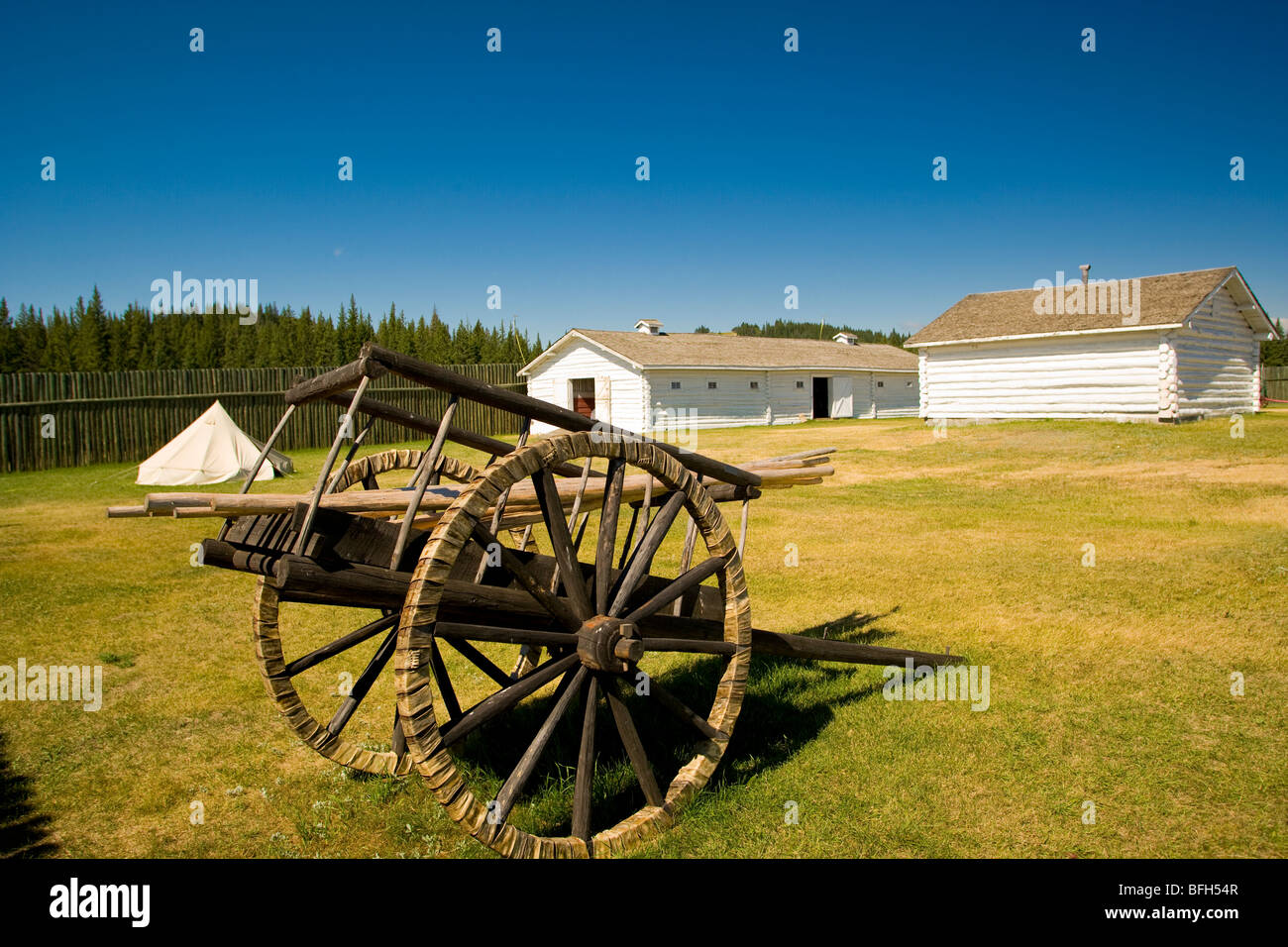 Site historique national de Fort Walsh, le parc interprovincial Cypress Hills, Saskatchewan, Canada Banque D'Images