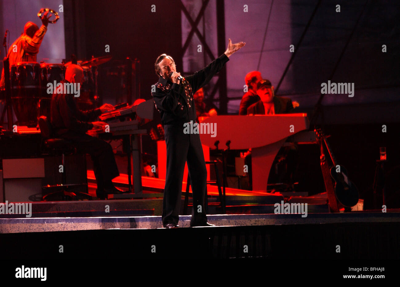 Neil Diamond en concert Banque D'Images