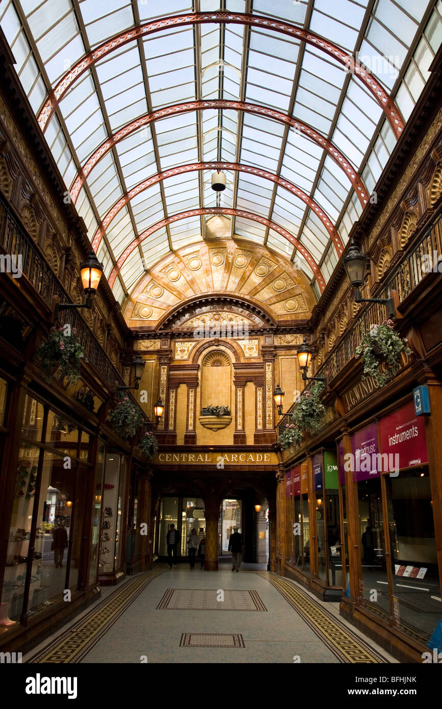 L'Arcade centrale à Newcastle, en Angleterre. Cette structure de style édouardien a été construit en 1906. Banque D'Images