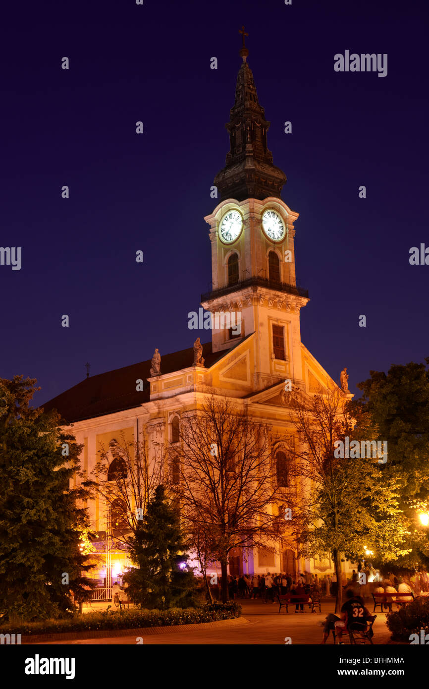 La grande église baroque (église) Nagy , Hongrie Kecskemet Banque D'Images