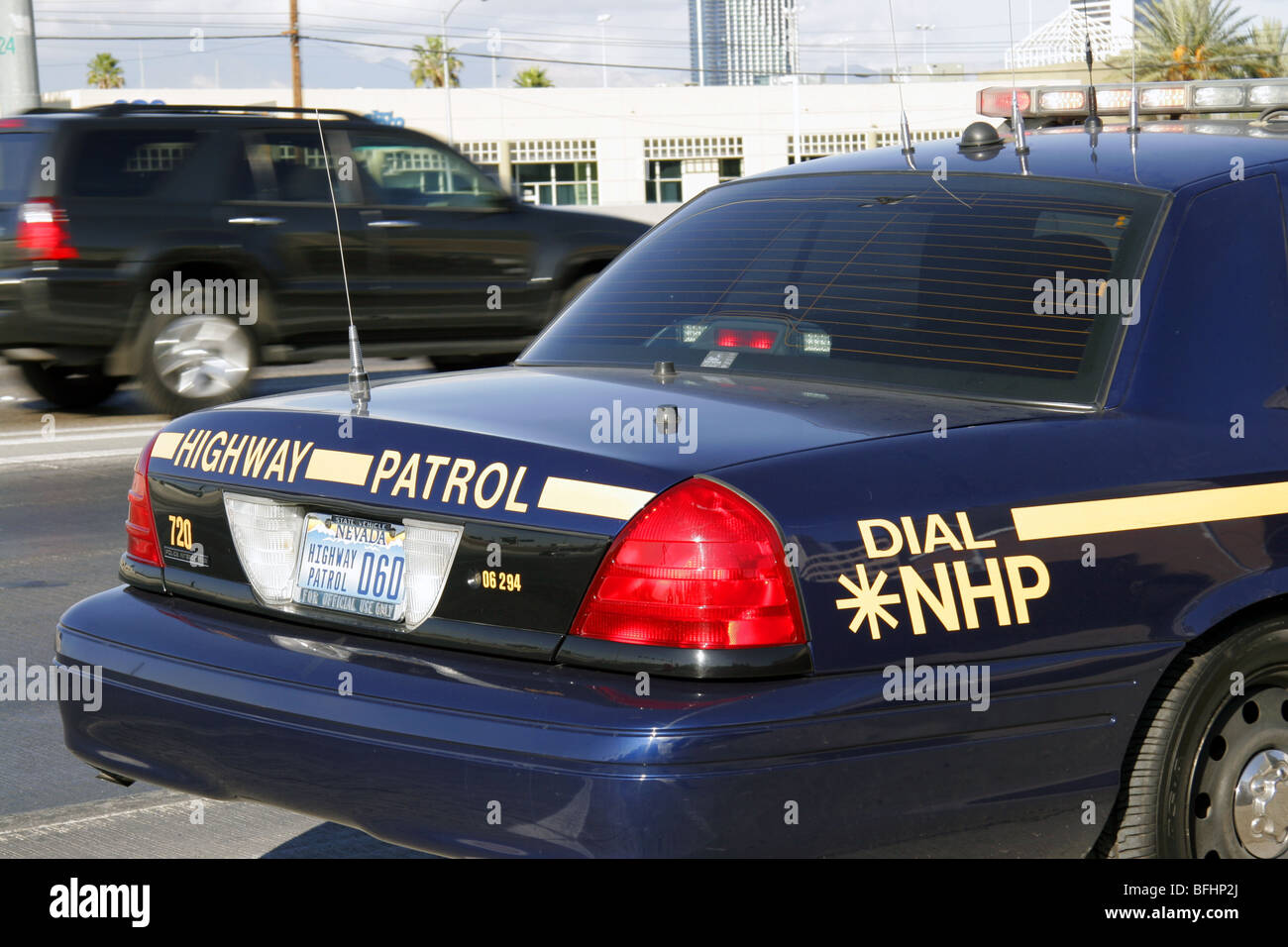 Nevada Highway Patrol State Trooper, Las Vegas. Banque D'Images