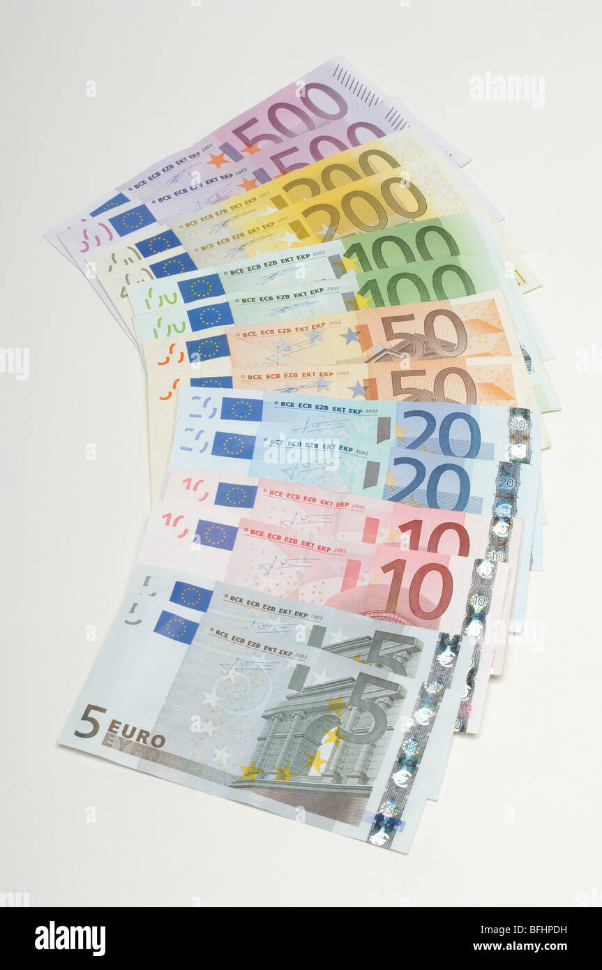 La monnaie européenne Banque D'Images