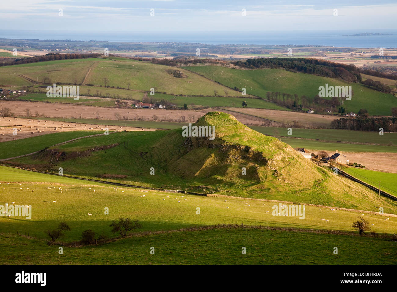 Craig Rock de Largo Droit, Fife, Scotland Banque D'Images