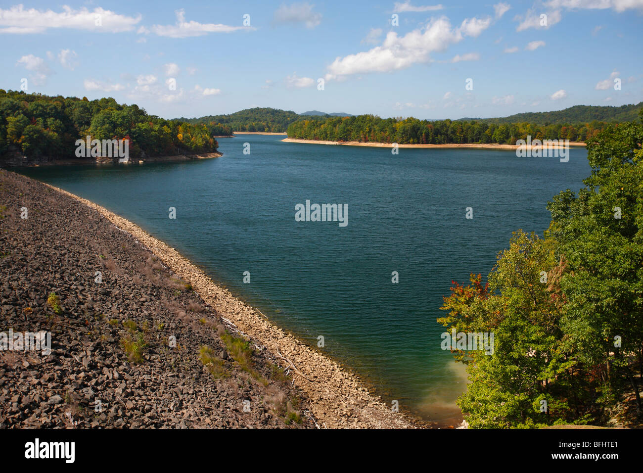 Summersville Lake en Virginie occidentale aux États-Unis paysage personne haute résolution Banque D'Images