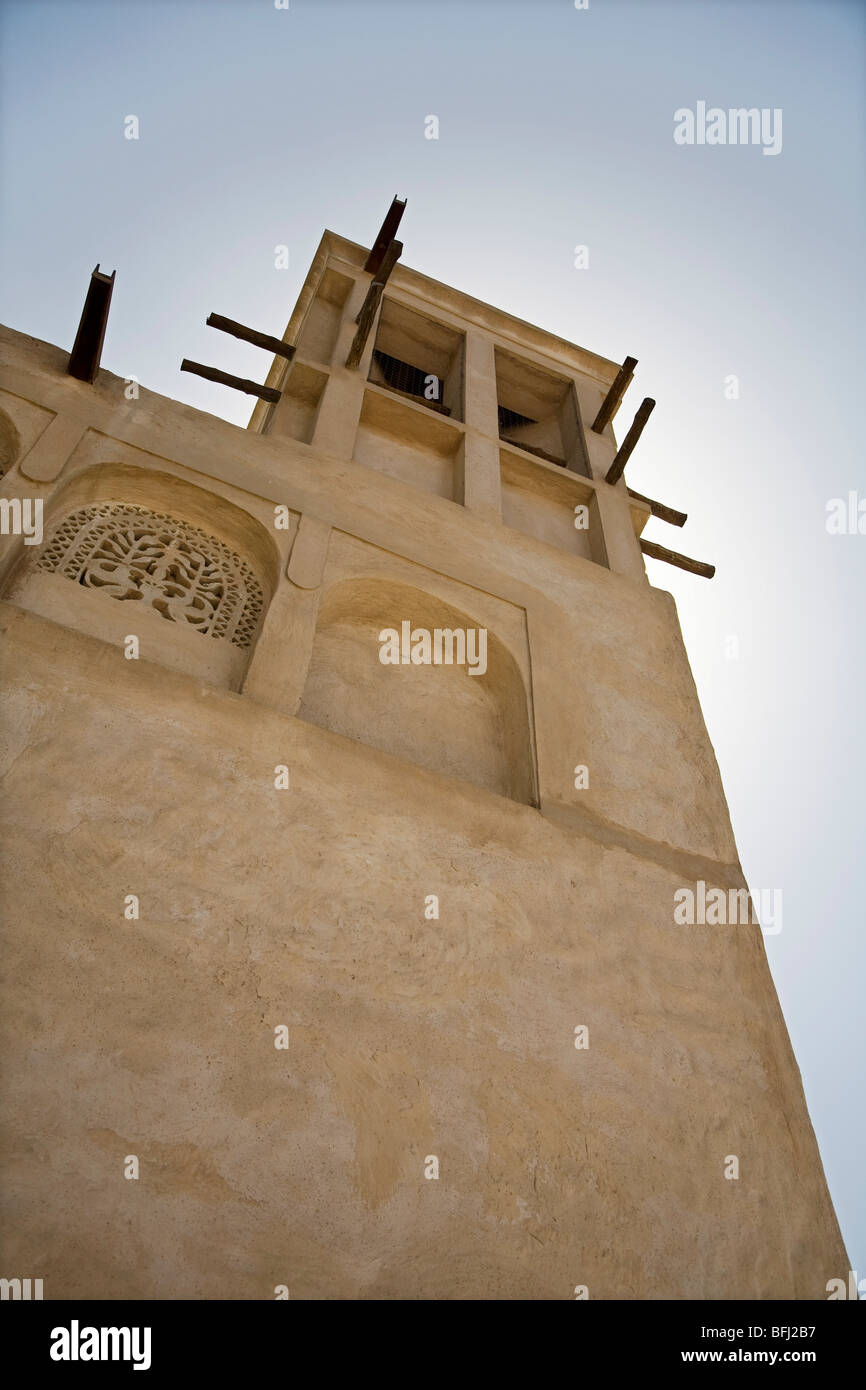 Émirats Arabes Unis, Dubai, traditionnelle dans le windtower Bastakia Trimestre de Bur Dubai Banque D'Images