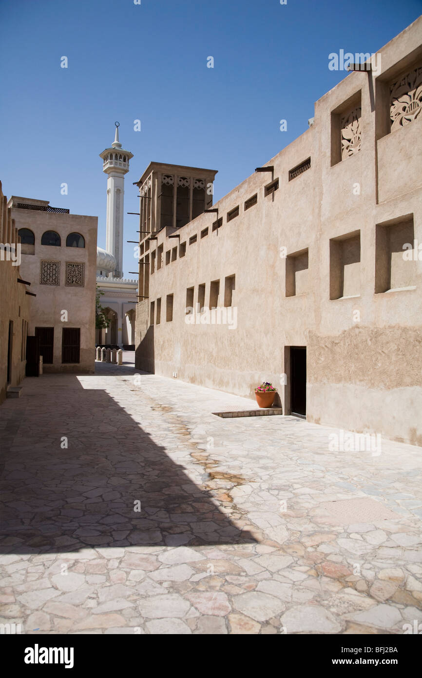 Émirats Arabes Unis, Dubai, la Mosquée de Bastakia dans le vieux quartier de Bastakia Bur Dubai Banque D'Images