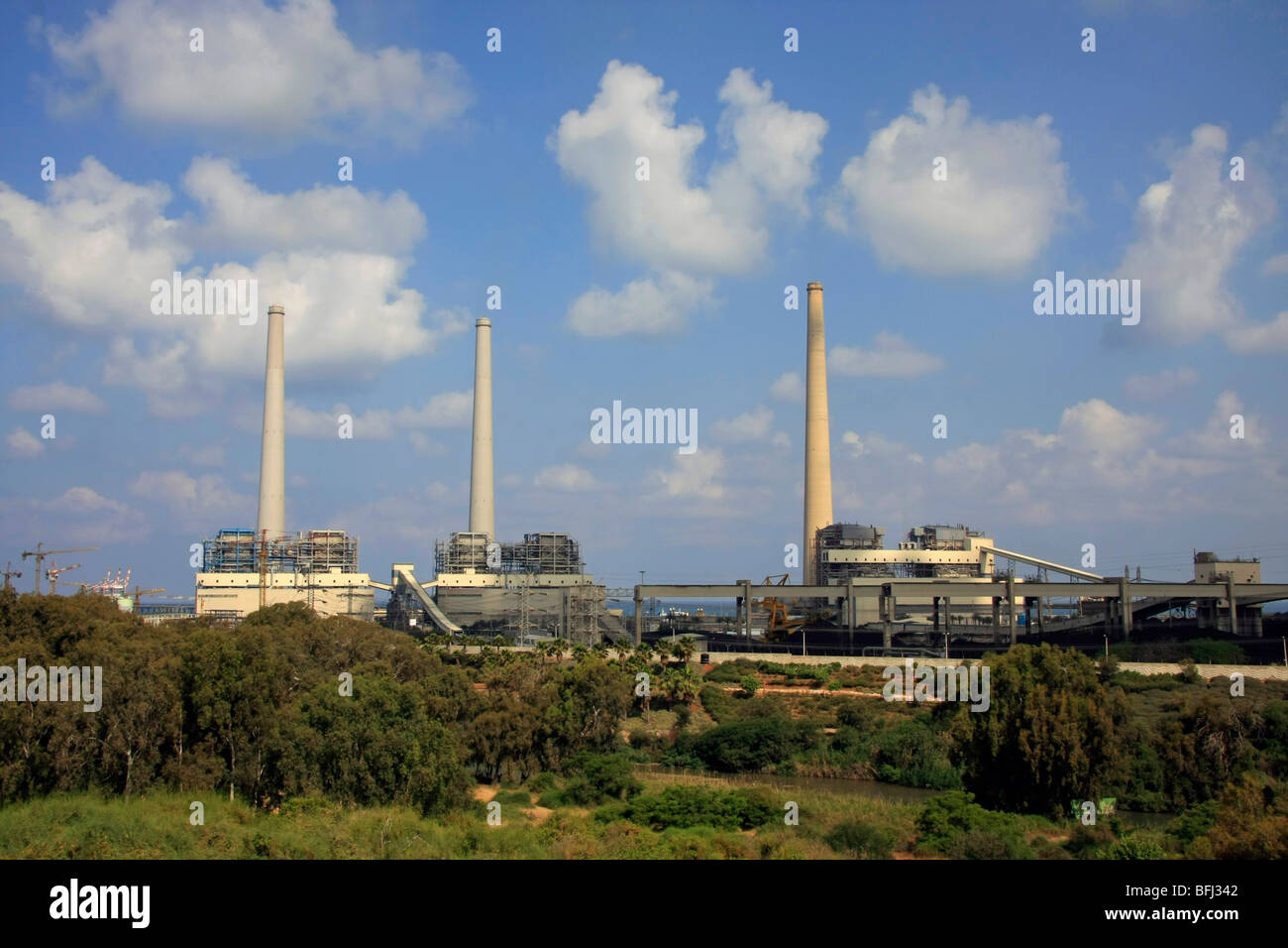 Israël, Sharon région, Orot Rabin d'ici à Hadera river Banque D'Images