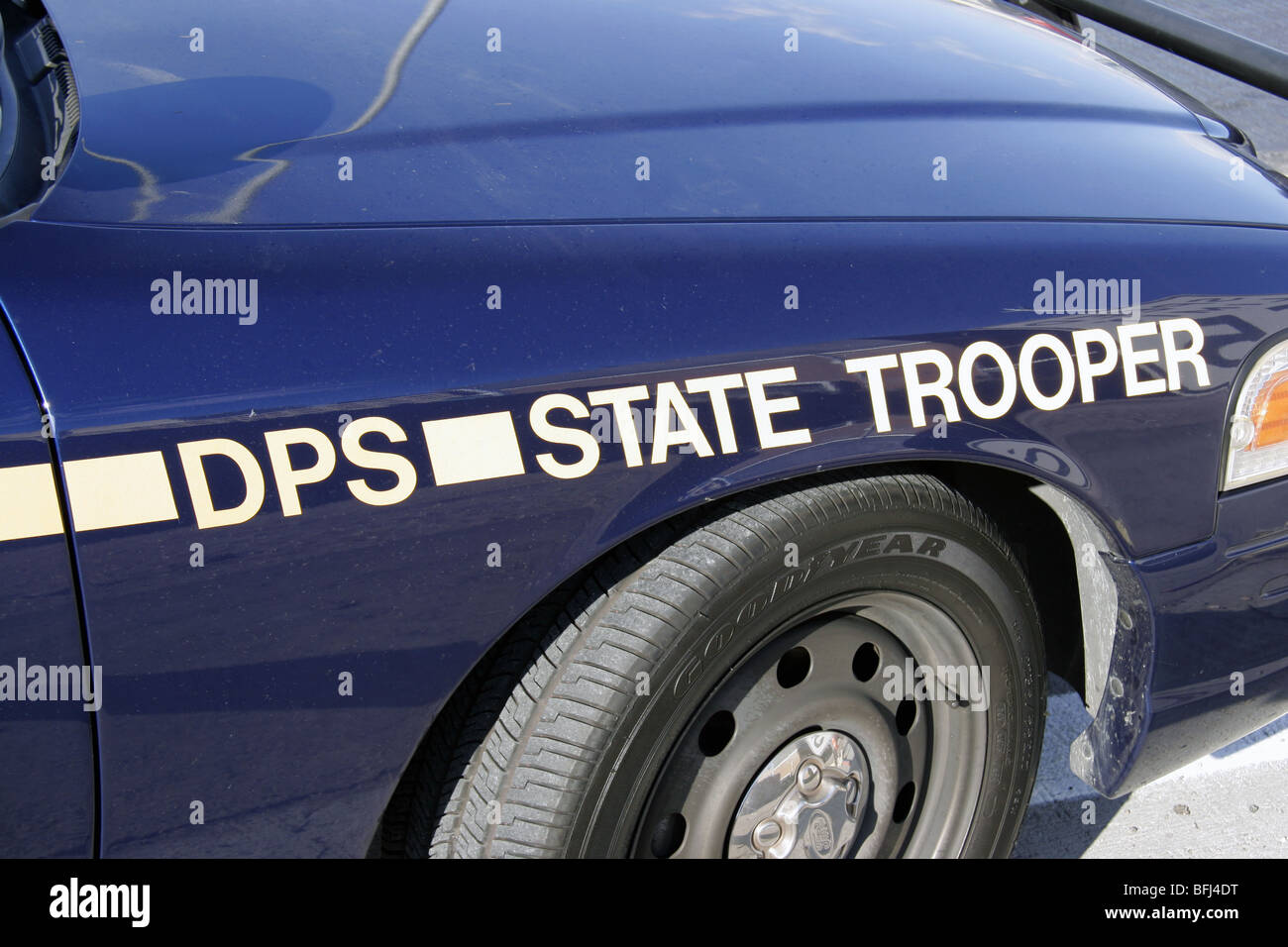 Nevada Ministère de la sécurité publique de l'état de la patrouille routière Trooper véhicule. Banque D'Images