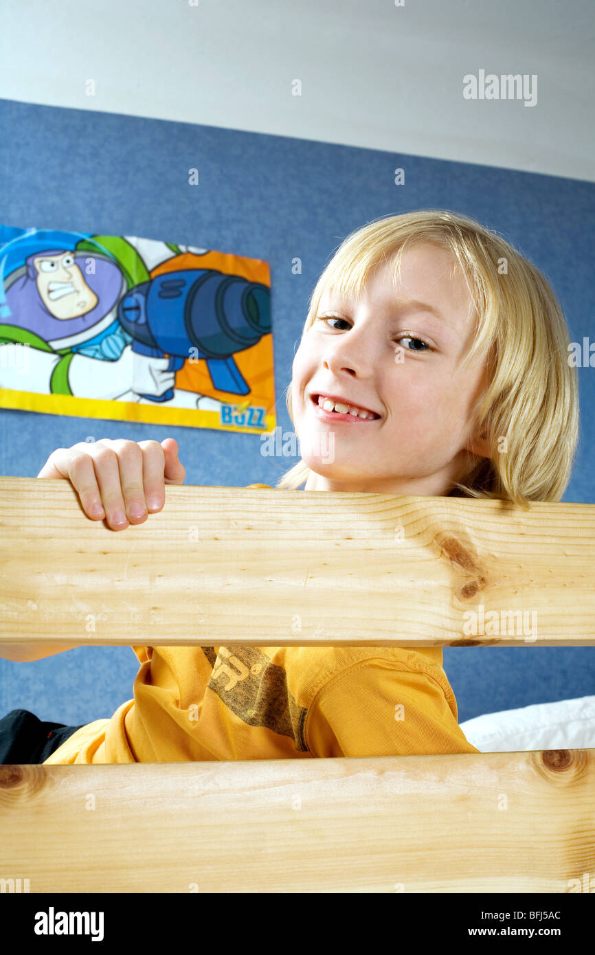 Portrait d'un garçon scandinave, la Suède. Banque D'Images