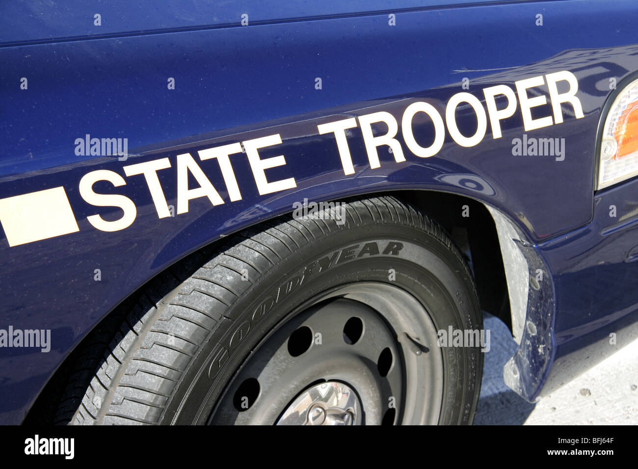 Nevada State Trooper véhicule de patrouille routière Banque D'Images