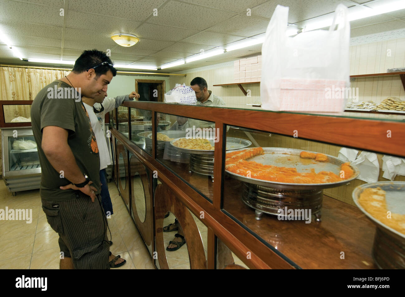 Pâtisserie dans les régions rurales de la Jordanie Banque D'Images