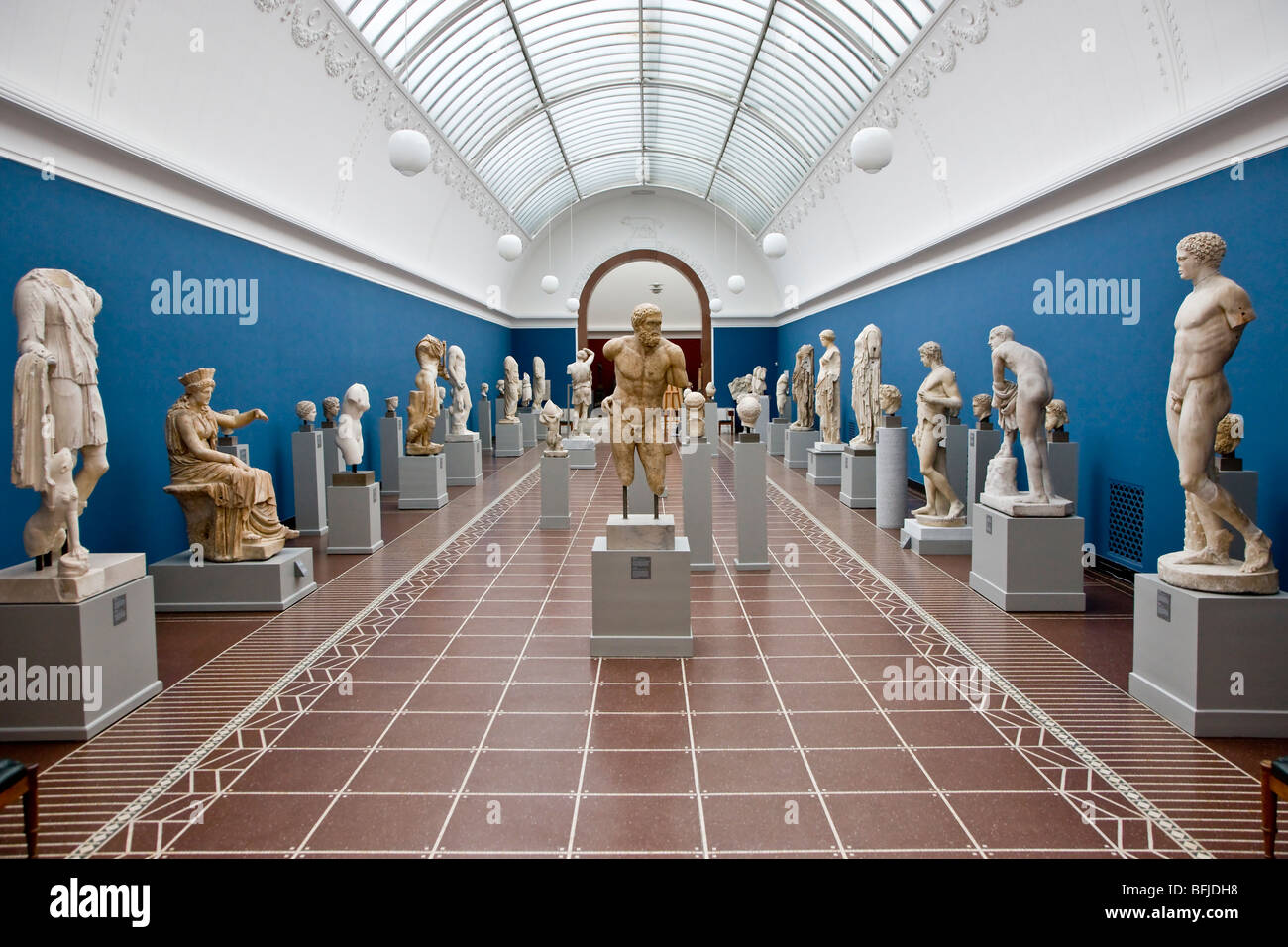 L'intérieur Ny Carlsberg Glyptotek Banque D'Images