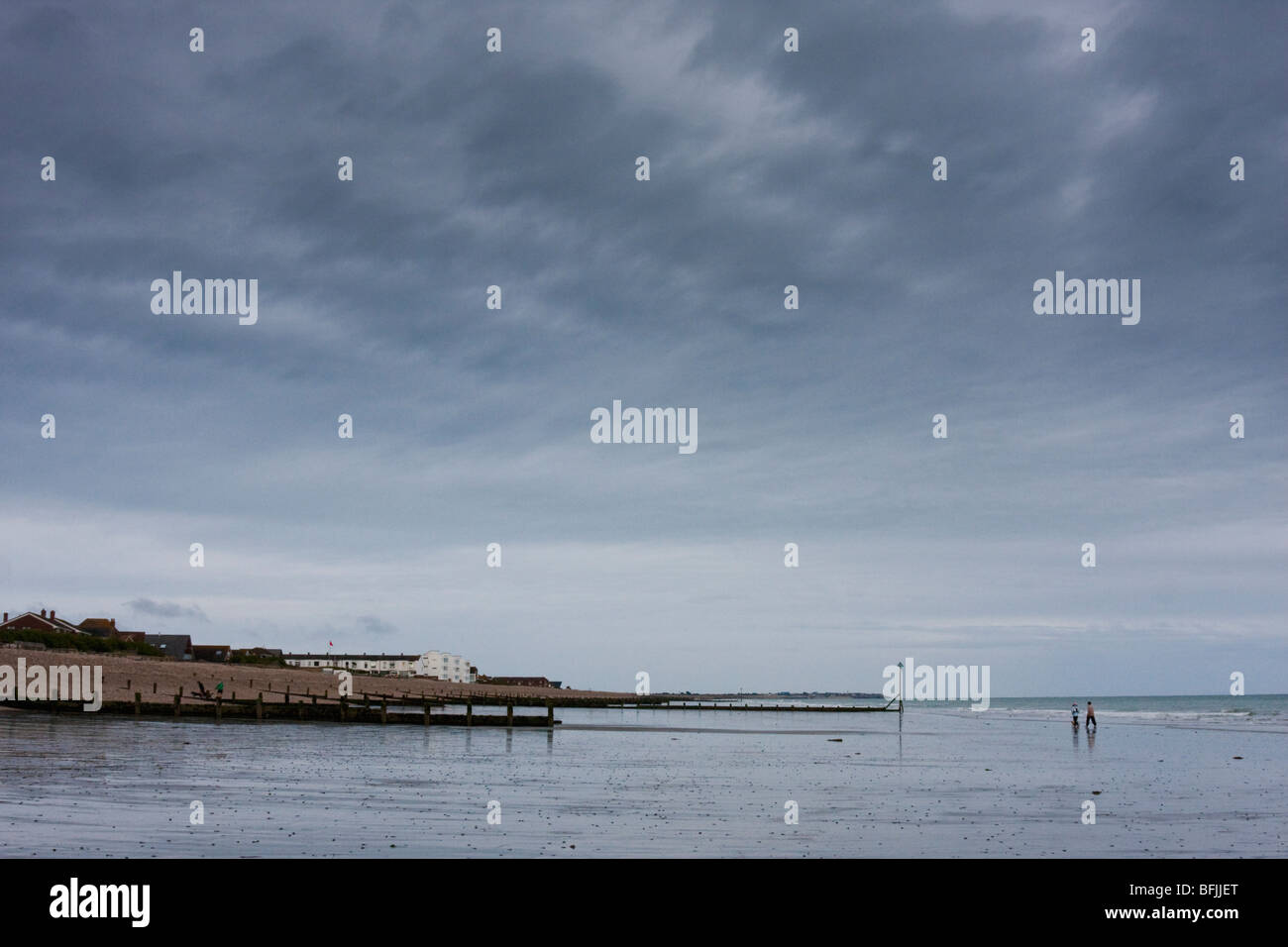 La côte à l'East Wittering et Bracklesham dans le Hampshire en Angleterre Banque D'Images