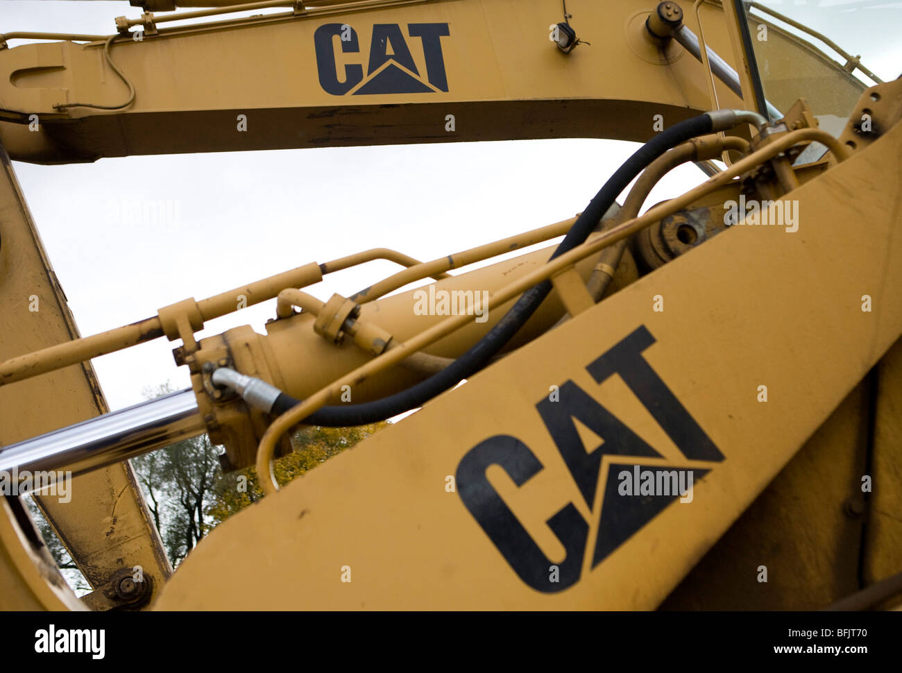 L'équipement de construction Caterpillar. Banque D'Images