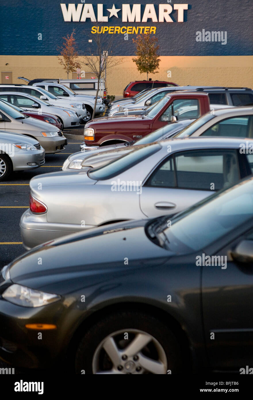 Un emplacement de vente au détail Wal-Mart dans la banlieue de Beijing. Banque D'Images