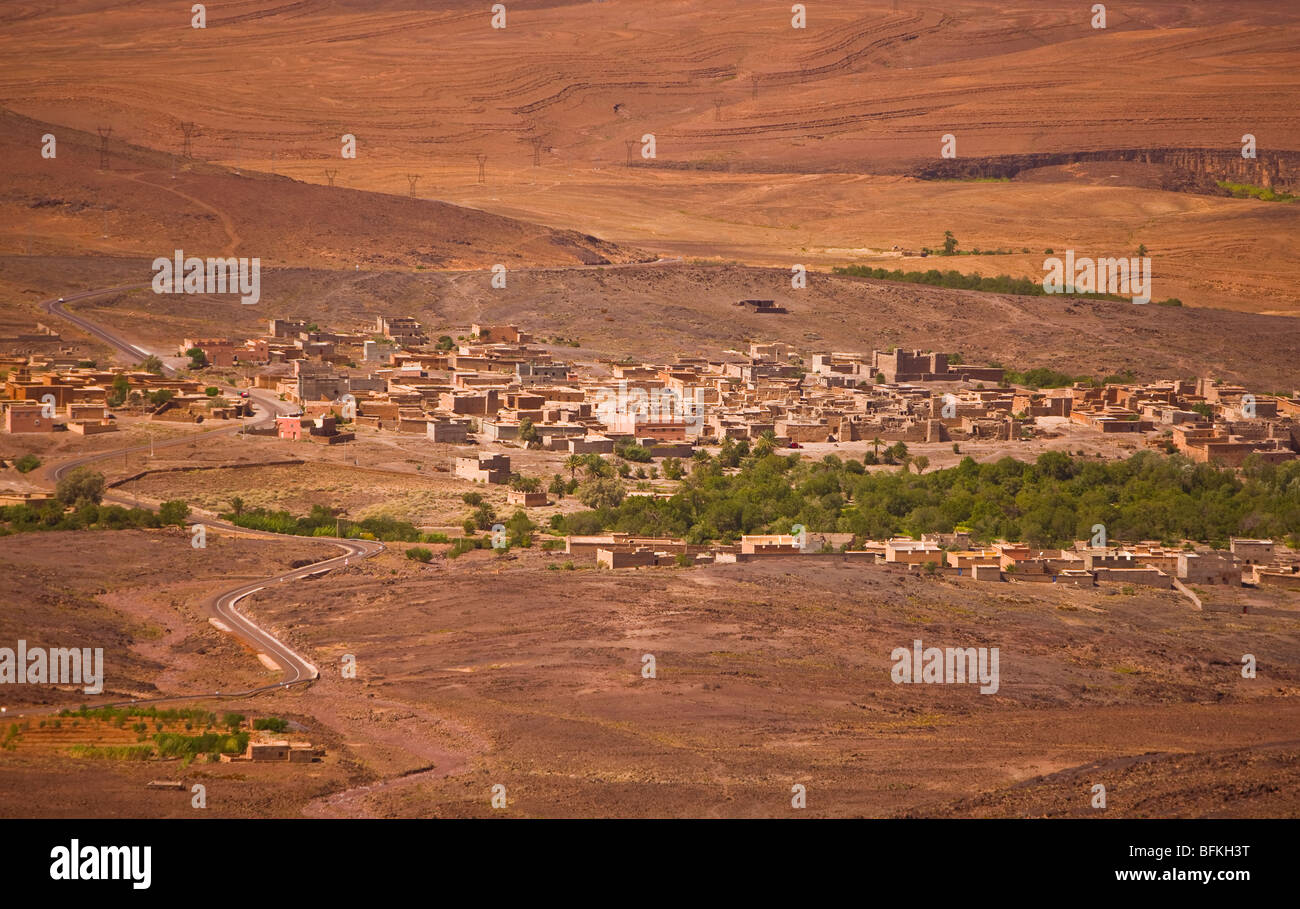 Aci SAOEN, MAROC - ville de désert. Banque D'Images