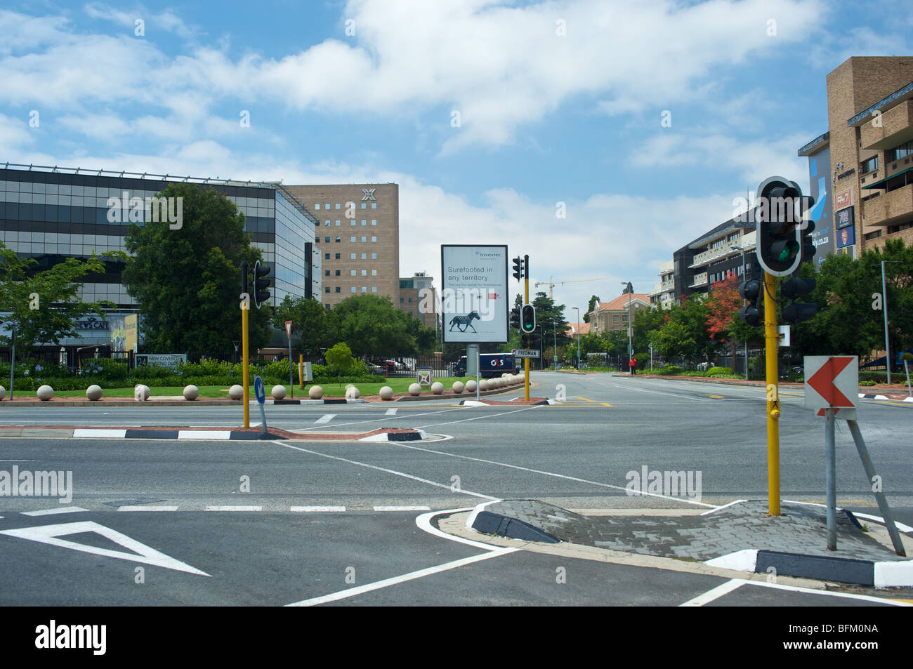 Quartier Central des Affaires de Sandton, Johannesburg Banque D'Images