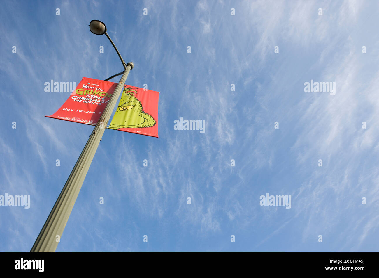 Une publicité pour dr. seuss le Grinch Californie Banque D'Images