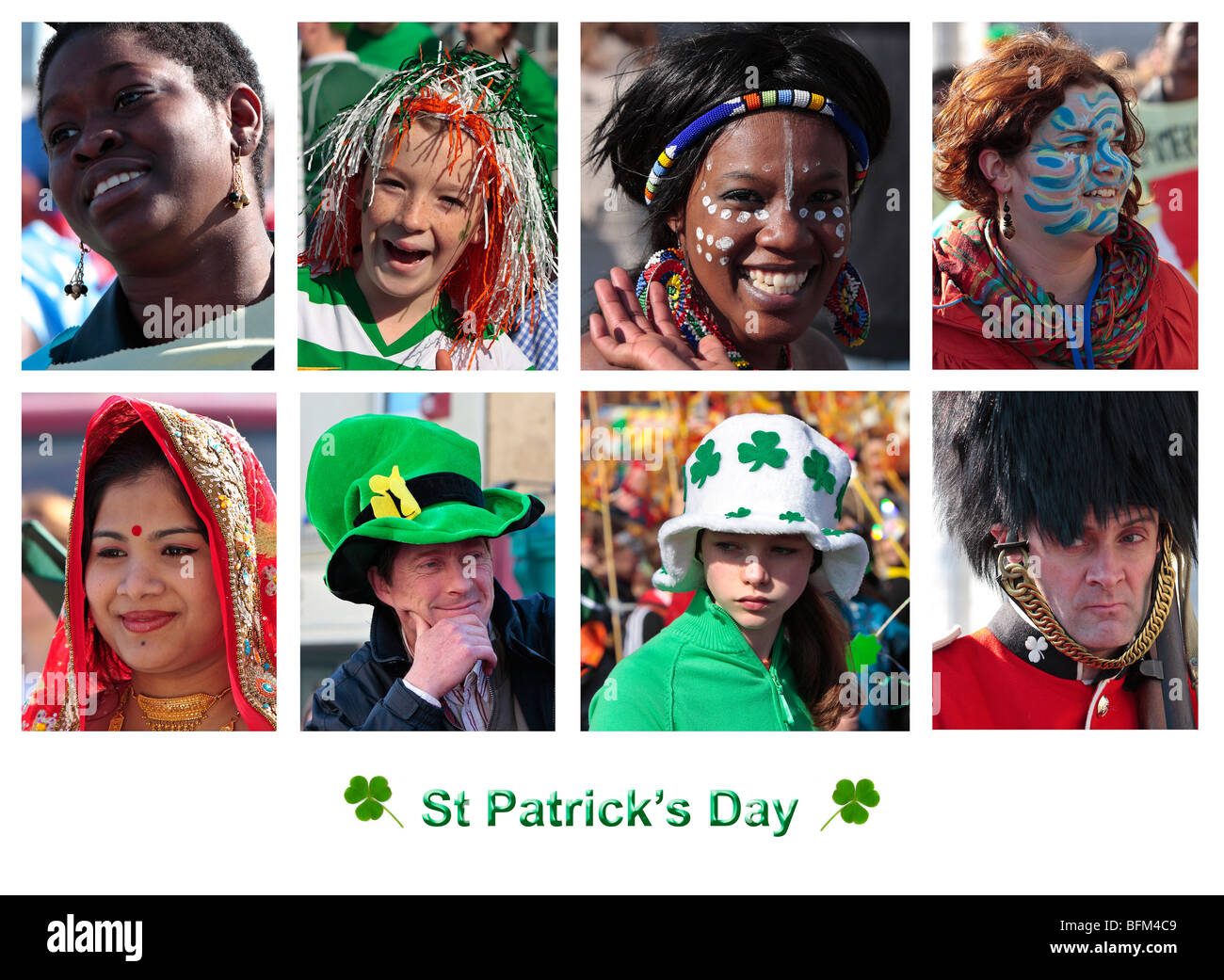 Saint Patrick's Day Parade en Irlande Banque D'Images