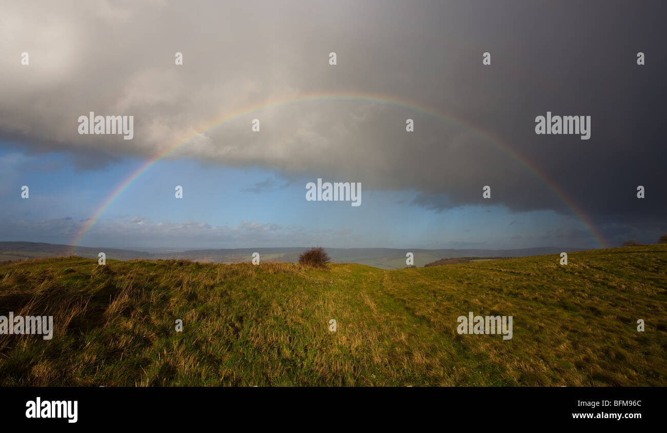 Rainbow avant la tempête Banque D'Images