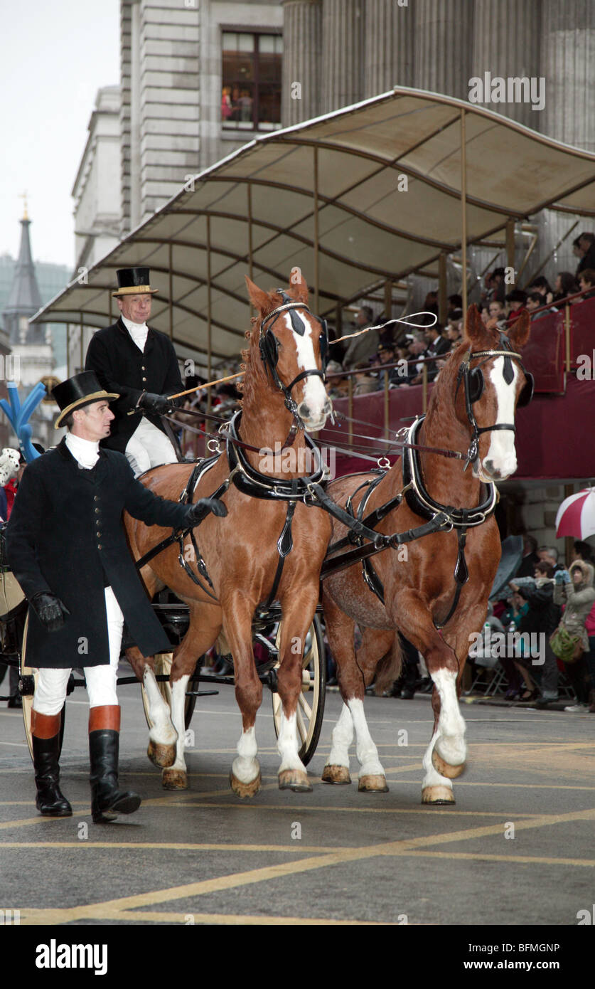 Calèche participant au 2009, Lord Maire Show Banque D'Images