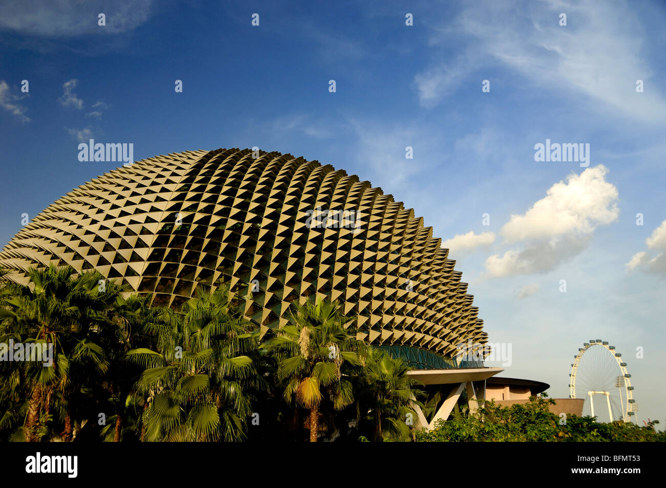 Esplanade - théâtres sur la baie, salle de concert, théâtre, galerie et complexe culturel ou centre, quartier civil, Singapour Banque D'Images